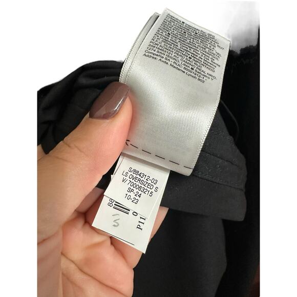 J. Crew women's black The Oversized Shirt‎ long sleeve size XL - Picture 5 of 6